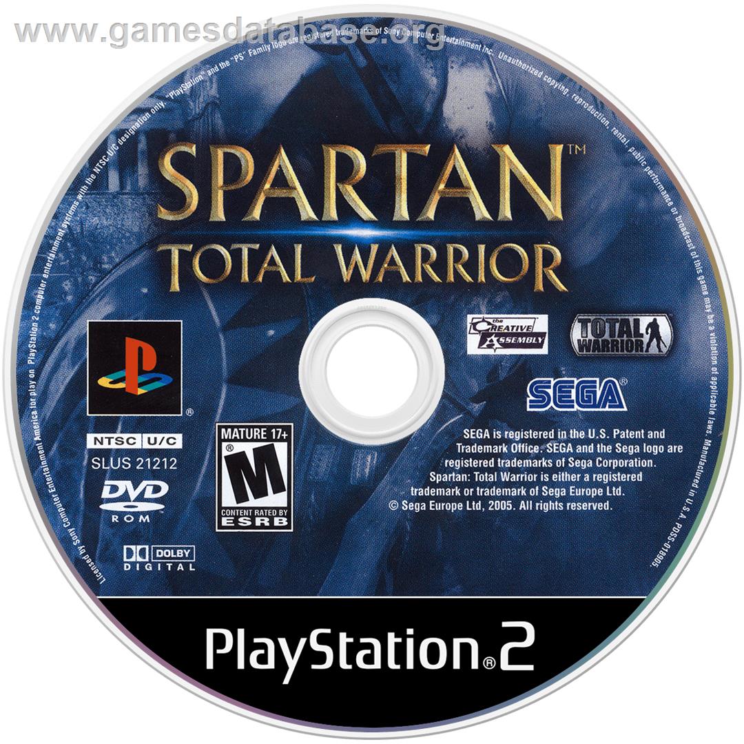 Spartan: Total Warrior - Sony Playstation 2 - Artwork - Disc