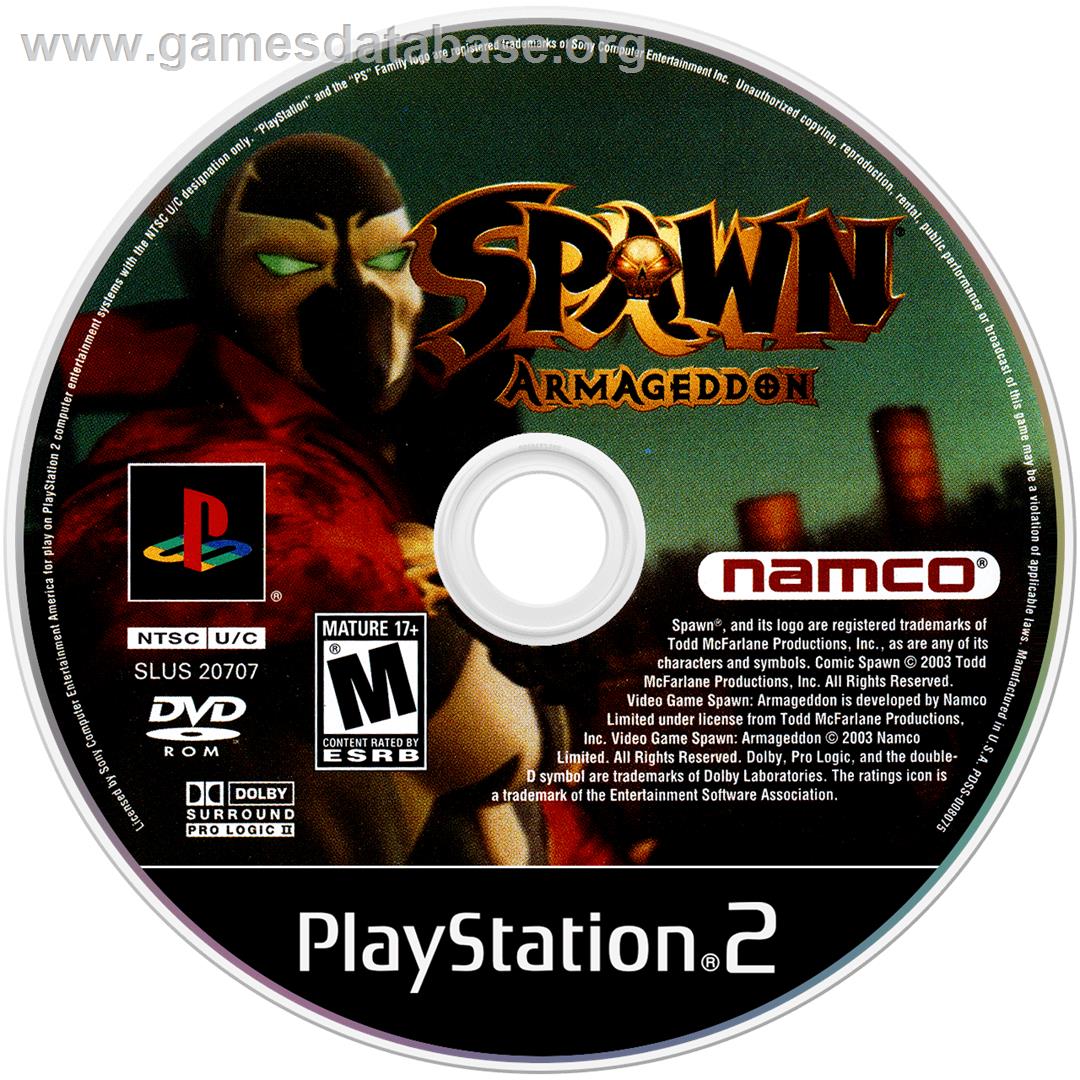 Spawn: Armageddon - Sony Playstation 2 - Artwork - Disc
