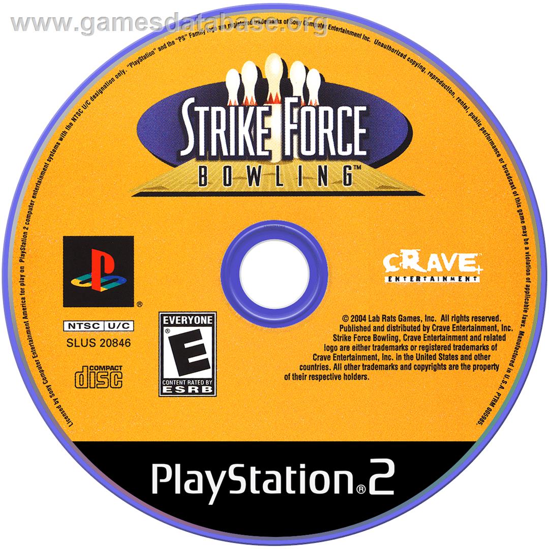 Strike Force Bowling - Sony Playstation 2 - Artwork - Disc