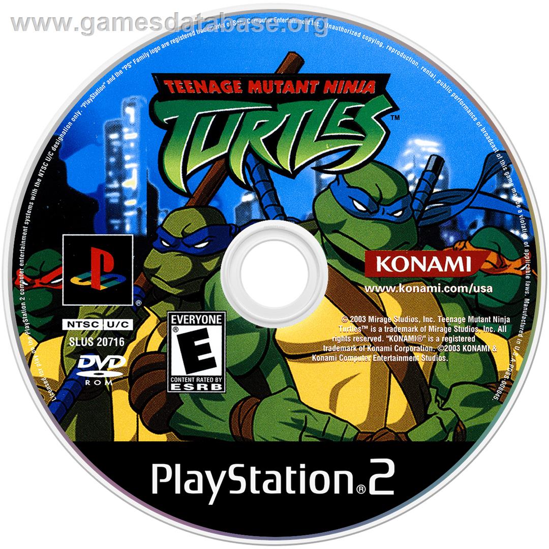 Teenage Mutant Ninja Turtles - Sony Playstation 2 - Artwork - Disc