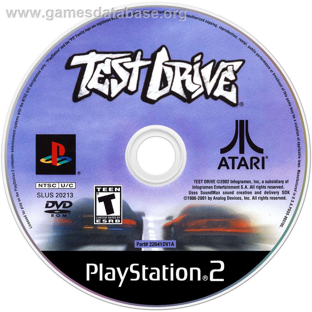 Test Drive - Sony Playstation 2 - Artwork - Disc