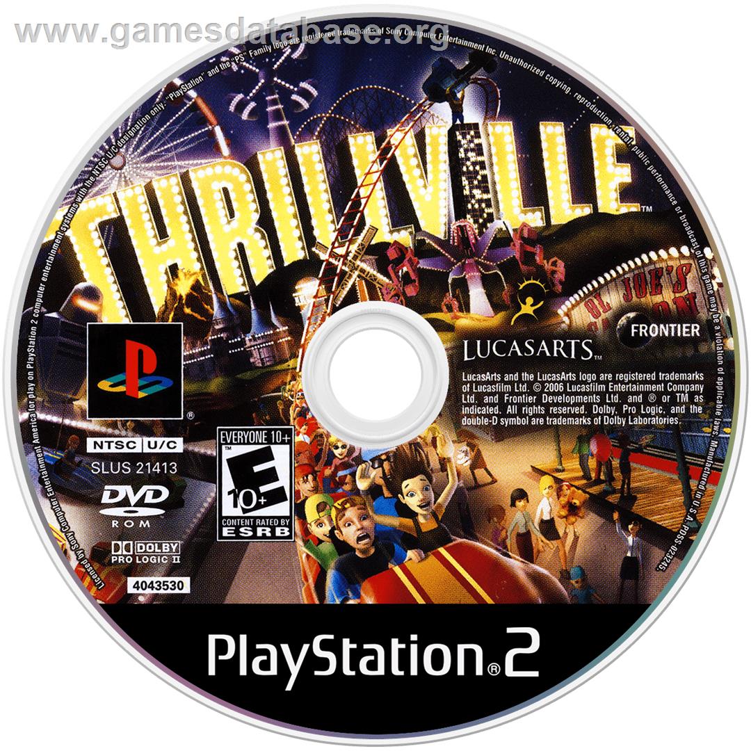 Thrillville: Off the Rails - Sony Playstation 2 - Artwork - Disc