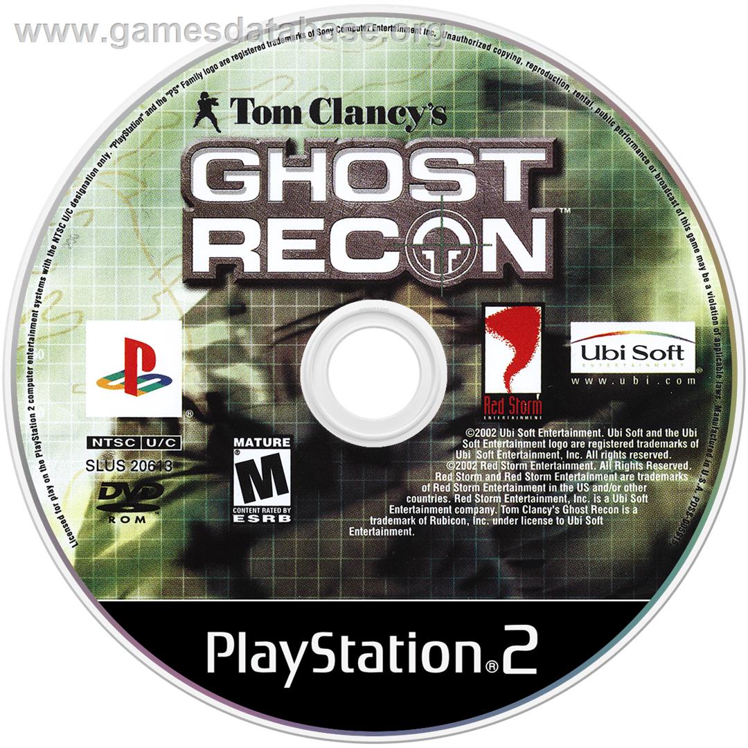 Tom Clancy's Ghost Recon - Sony Playstation 2 - Artwork - Disc