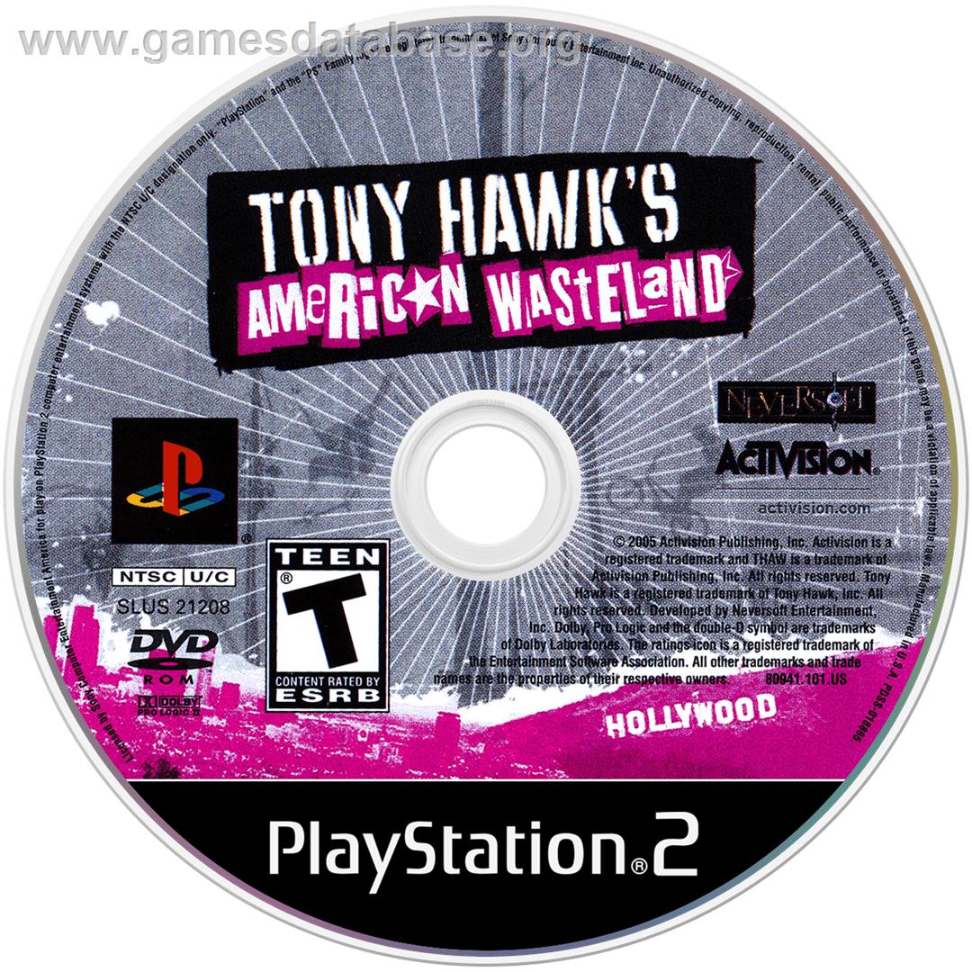 Tony Hawk's American Wasteland - Sony Playstation 2 - Artwork - Disc