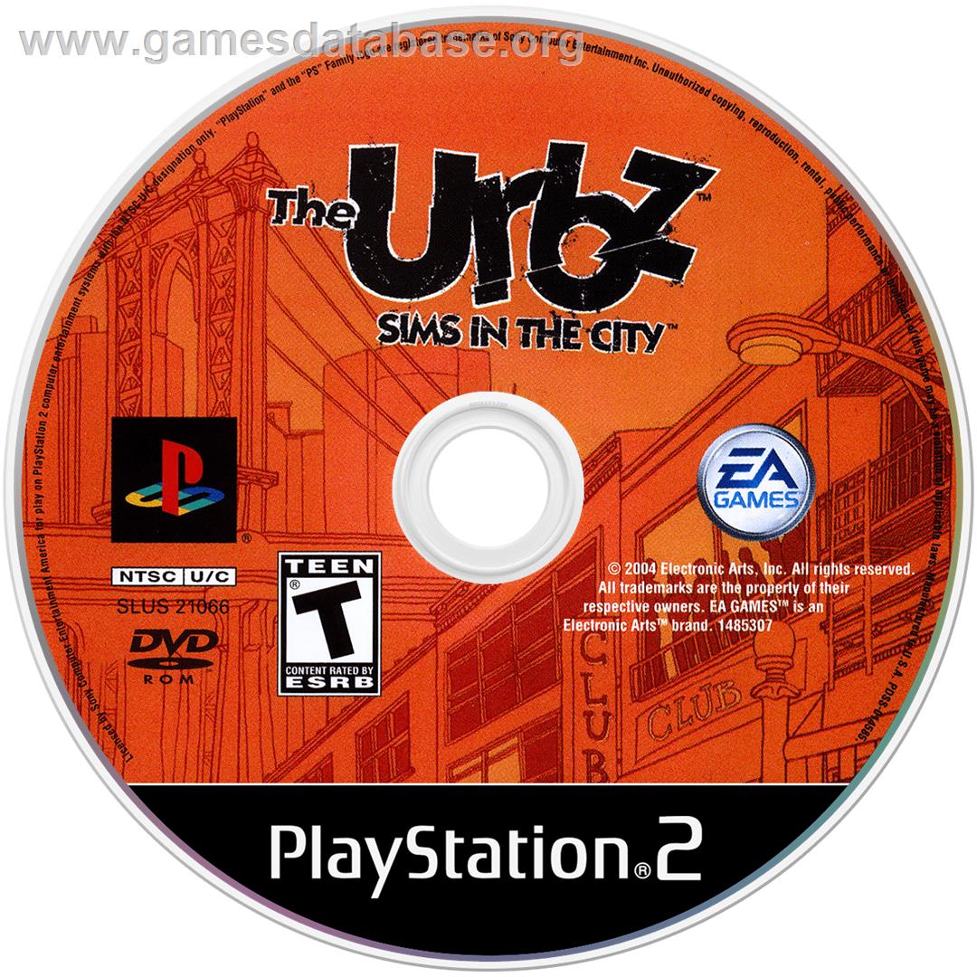 Urbz: Sims in the City - Sony Playstation 2 - Artwork - Disc