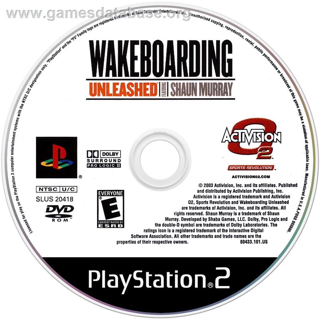 Wakeboarding Unleashed featuring Shaun Murray - Sony Playstation 2 - Artwork - Disc