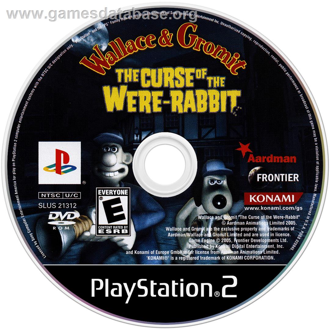 Wallace & Gromit: The Curse of the Were Rabbit - Sony Playstation 2 - Artwork - Disc
