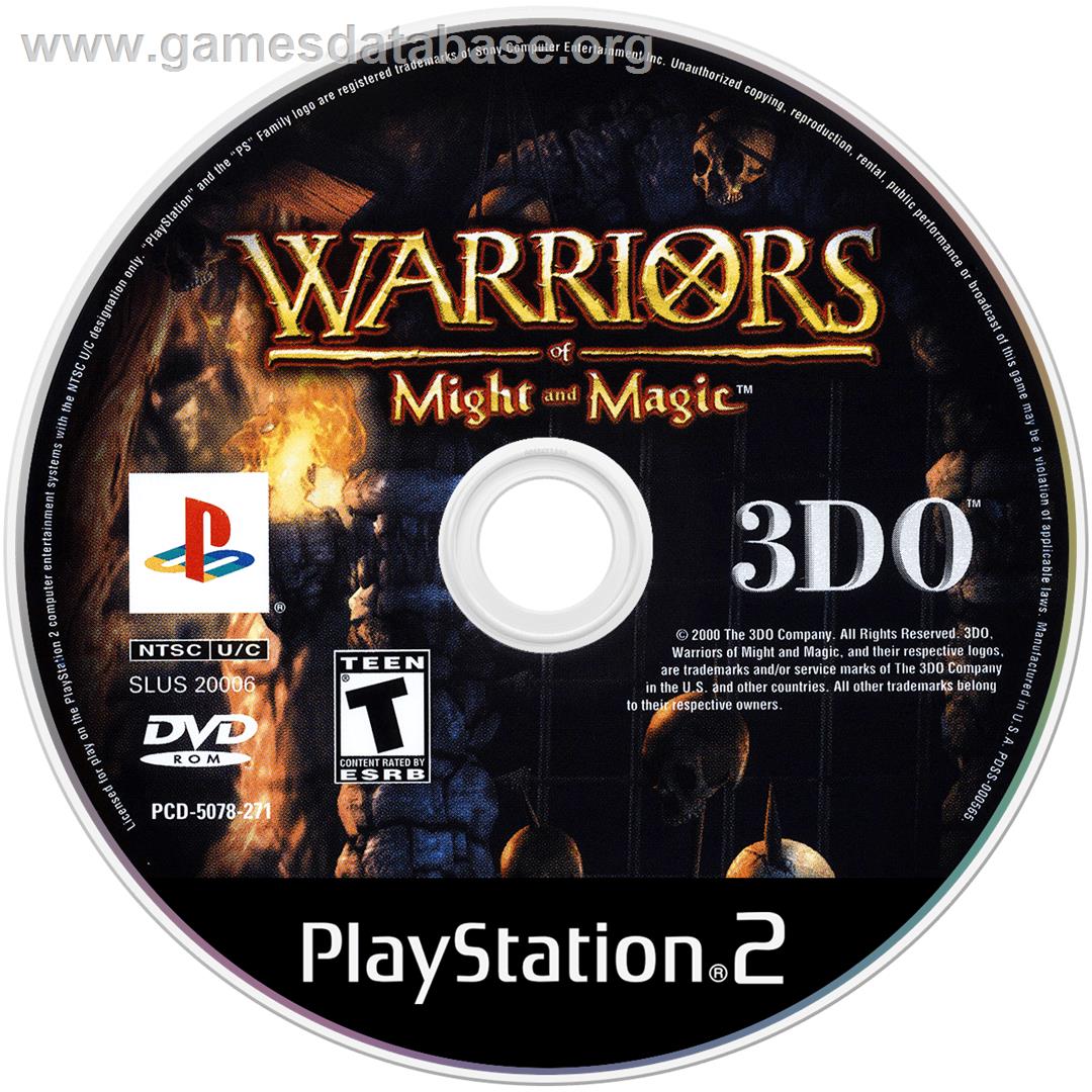 Warriors of Might and Magic - Sony Playstation 2 - Artwork - Disc