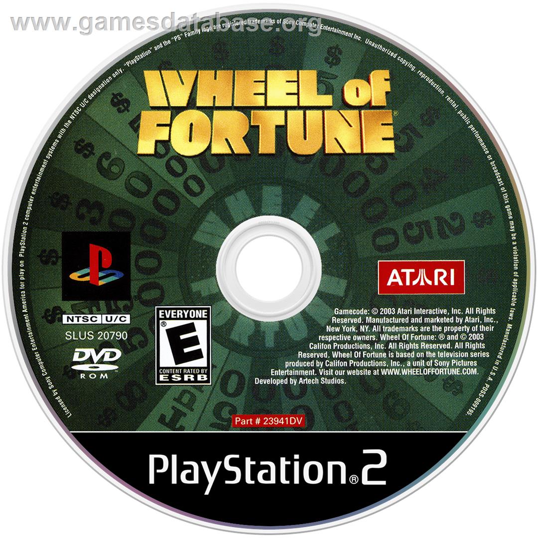 Wheel Of Fortune - Sony Playstation 2 - Artwork - Disc