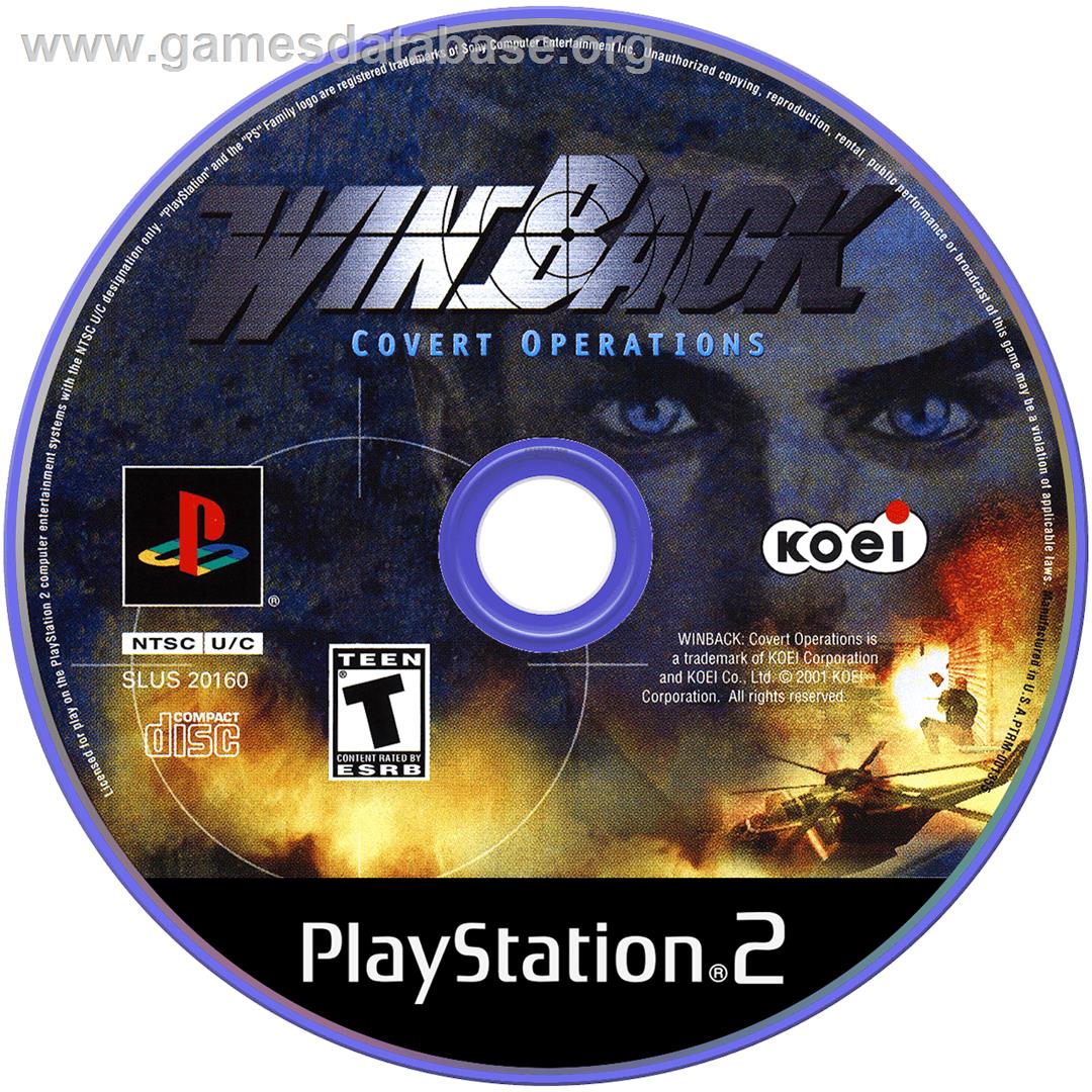 WinBack: Covert Operations - Sony Playstation 2 - Artwork - Disc