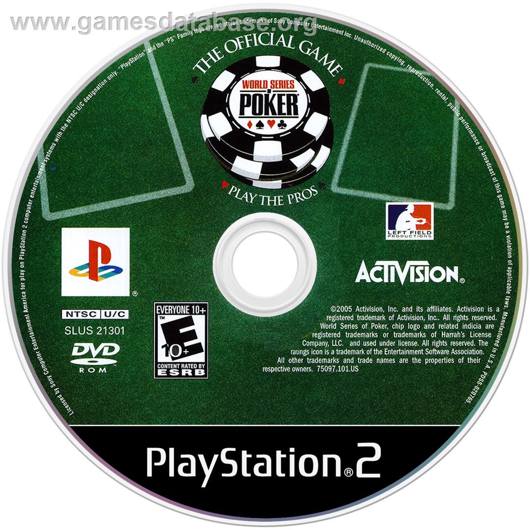 World Series of Poker: Tournament of Champions - Sony Playstation 2 - Artwork - Disc