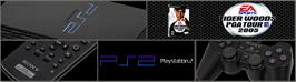 Arcade Cabinet Marquee for Tiger Woods Pga Tour 2005.