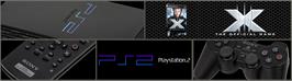 Arcade Cabinet Marquee for X-Men - The Official Game.