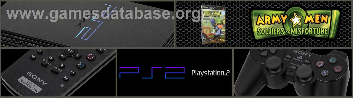Army Men - Soldiers Of Misfortune - Sony Playstation 2 - Artwork - Marquee