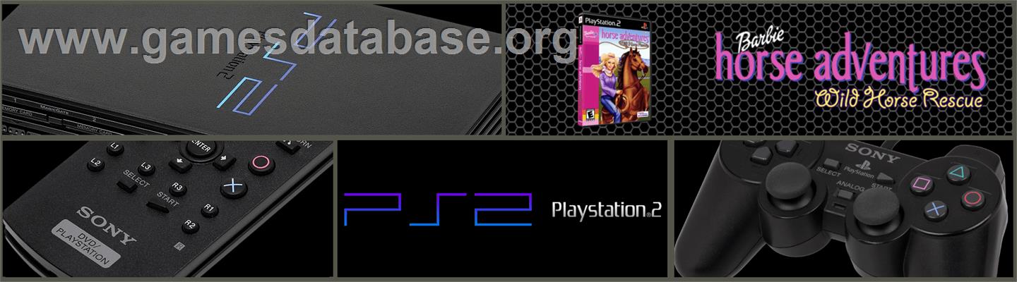 Barbie Horse Adventures - Wild Horse Rescue - Sony Playstation 2 - Artwork - Marquee