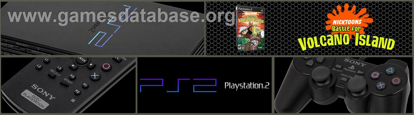 Bob L'eponge Et Ses Amis - Attaque Sur L'ile Du Volcan - Sony Playstation 2 - Artwork - Marquee