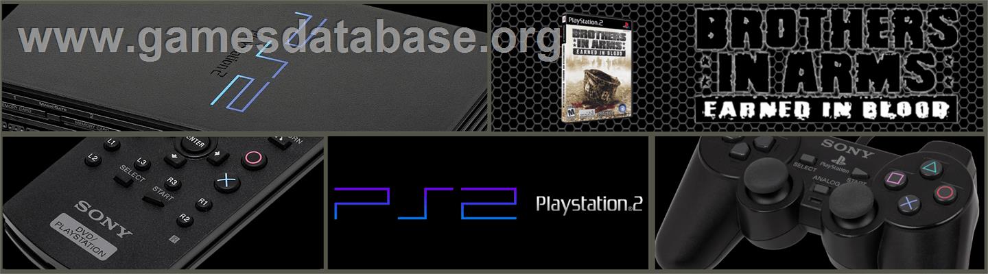 Brothers in Arms: Earned in Blood - Sony Playstation 2 - Artwork - Marquee