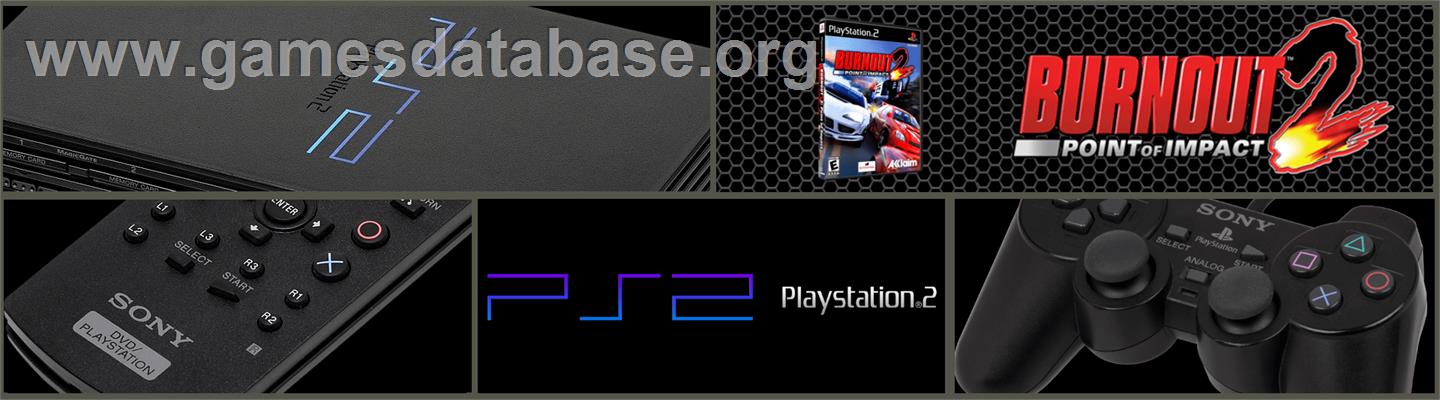 Burnout 2: Point of Impact - Sony Playstation 2 - Artwork - Marquee