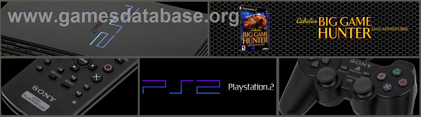 Cabela's Big Game Hunter 2005 Adventures - Sony Playstation 2 - Artwork - Marquee