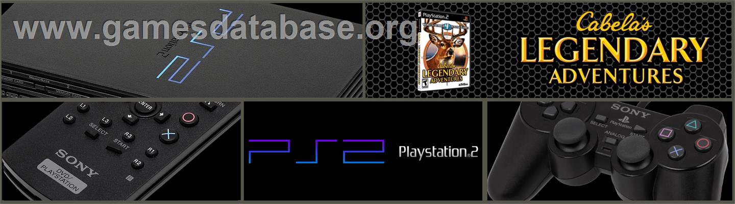 Cabela's Legendary Adventures - Sony Playstation 2 - Artwork - Marquee