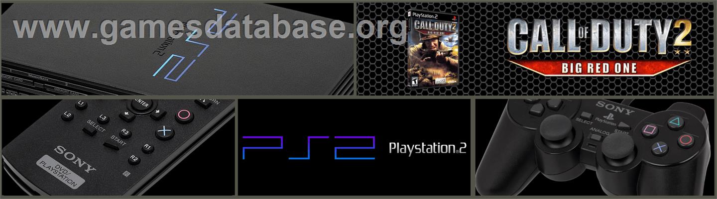 Call Of Duty 2 - Big Red One - Sony Playstation 2 - Artwork - Marquee