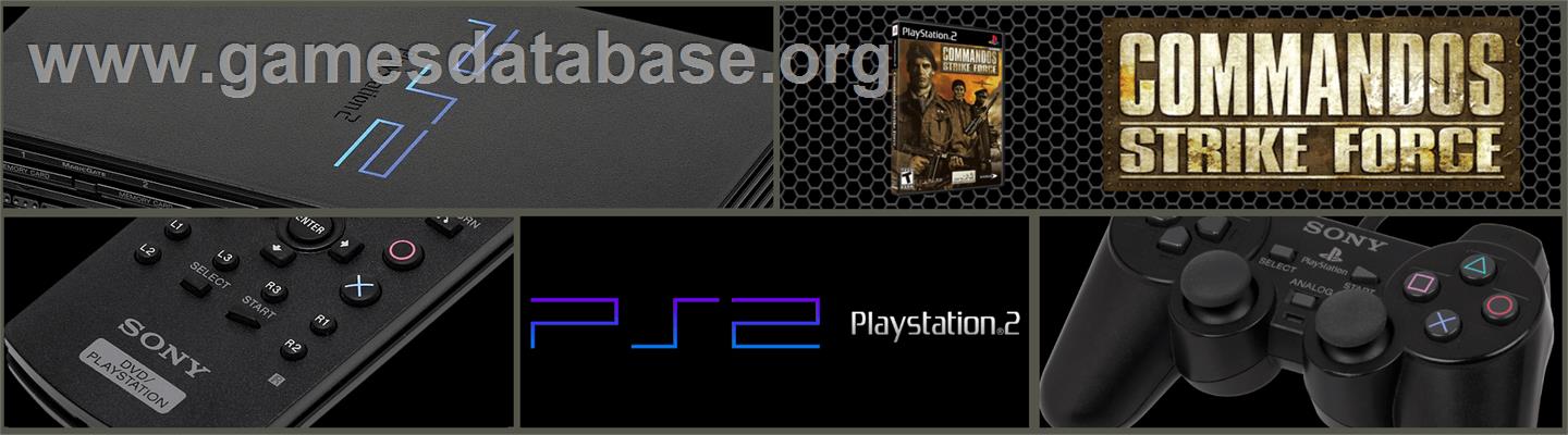 Commandos Strike Force - Sony Playstation 2 - Artwork - Marquee