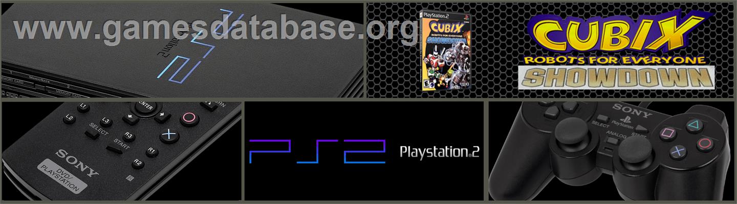 Cubix Robots For Everyone - Showdown - Sony Playstation 2 - Artwork - Marquee
