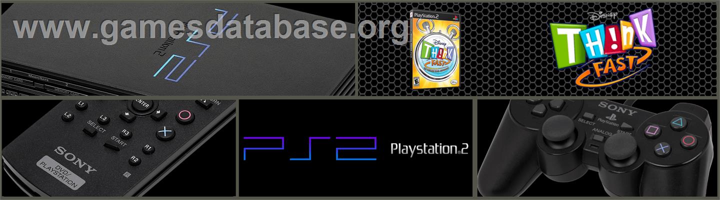 Disney Th!nk Fast - Sony Playstation 2 - Artwork - Marquee