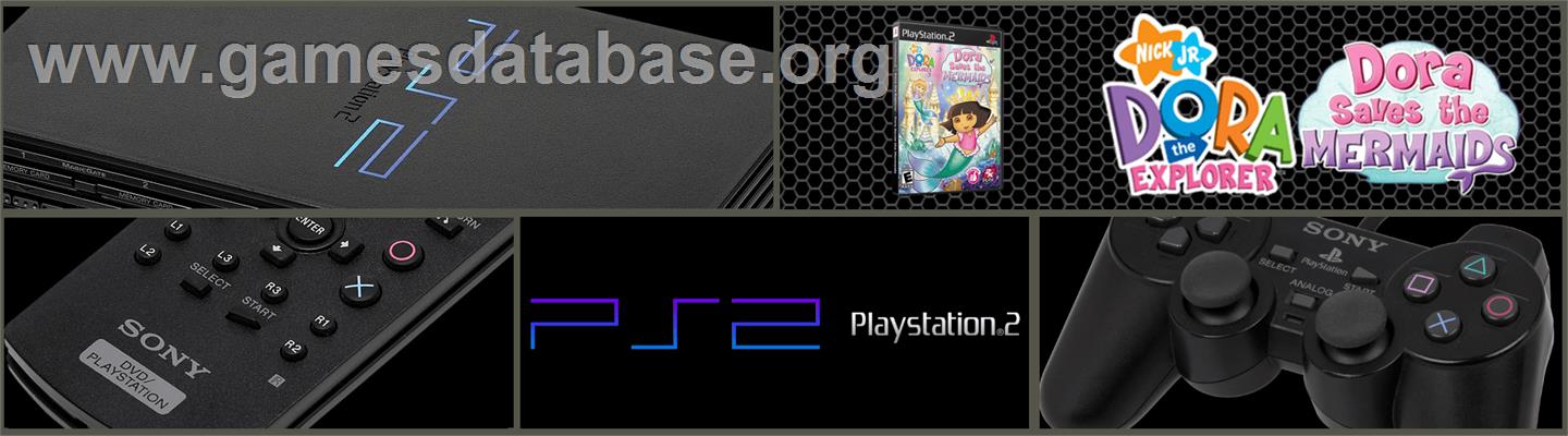 Dora The Explorer - Dora Saves The Mermaids - Sony Playstation 2 - Artwork - Marquee