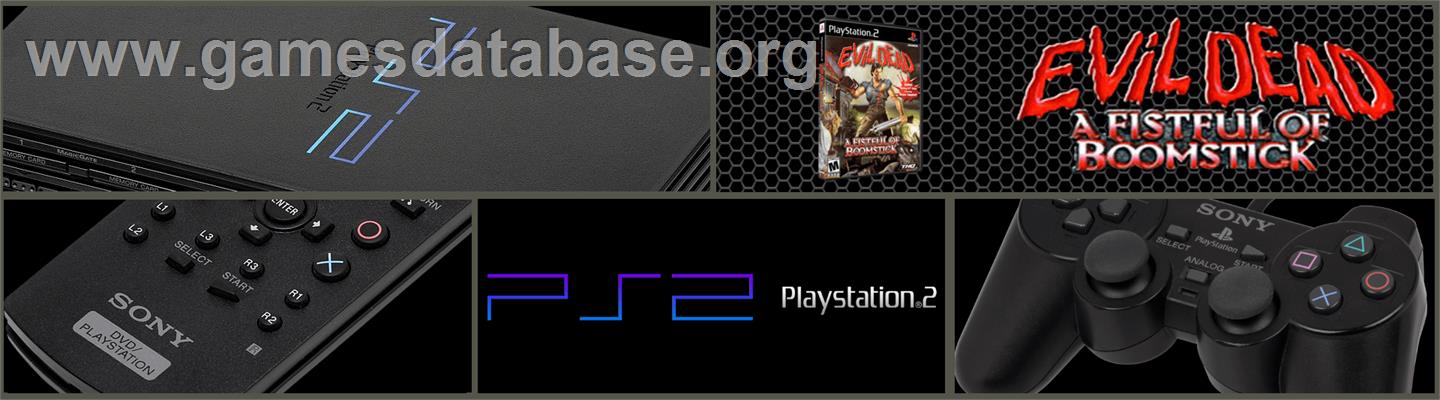 Evil Dead - A Fistful Of Boomstick - Sony Playstation 2 - Artwork - Marquee
