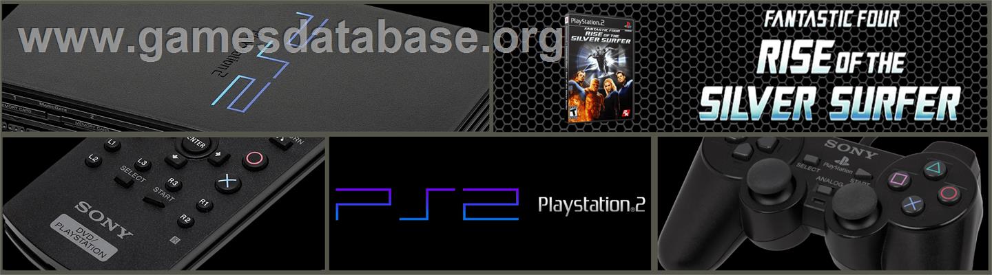Fantastic Four - Rise Of The Silver Surfer - Sony Playstation 2 - Artwork - Marquee