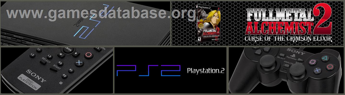 Fullmetal Alchemist 2 - Curse Of The Crimson Elixir - Sony Playstation 2 - Artwork - Marquee