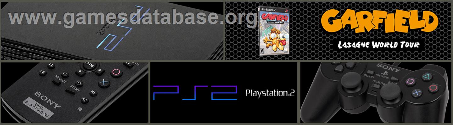 Garfield Lasagna World Tour - Sony Playstation 2 - Artwork - Marquee