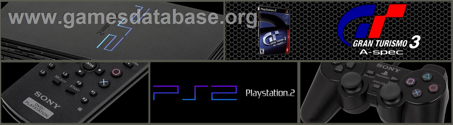 Gran Turismo 3 - A-spec - Sony Playstation 2 - Artwork - Marquee