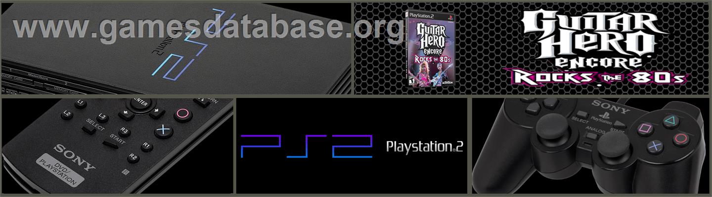 Guitar Hero Rocks The 80's - Sony Playstation 2 - Artwork - Marquee
