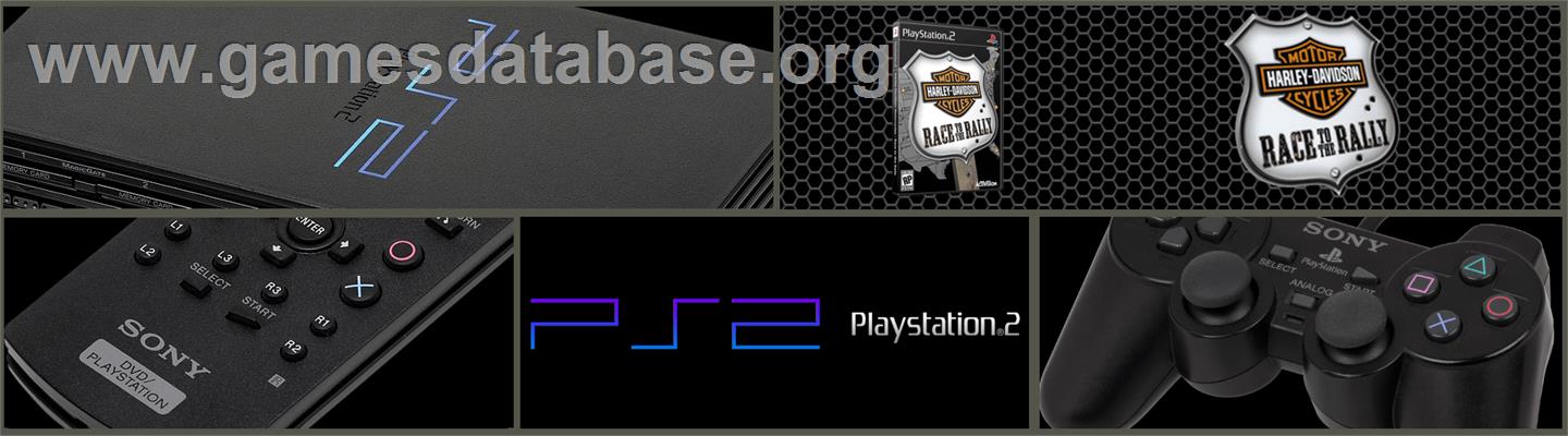 Harley-davidson - Race To The Rally - Sony Playstation 2 - Artwork - Marquee