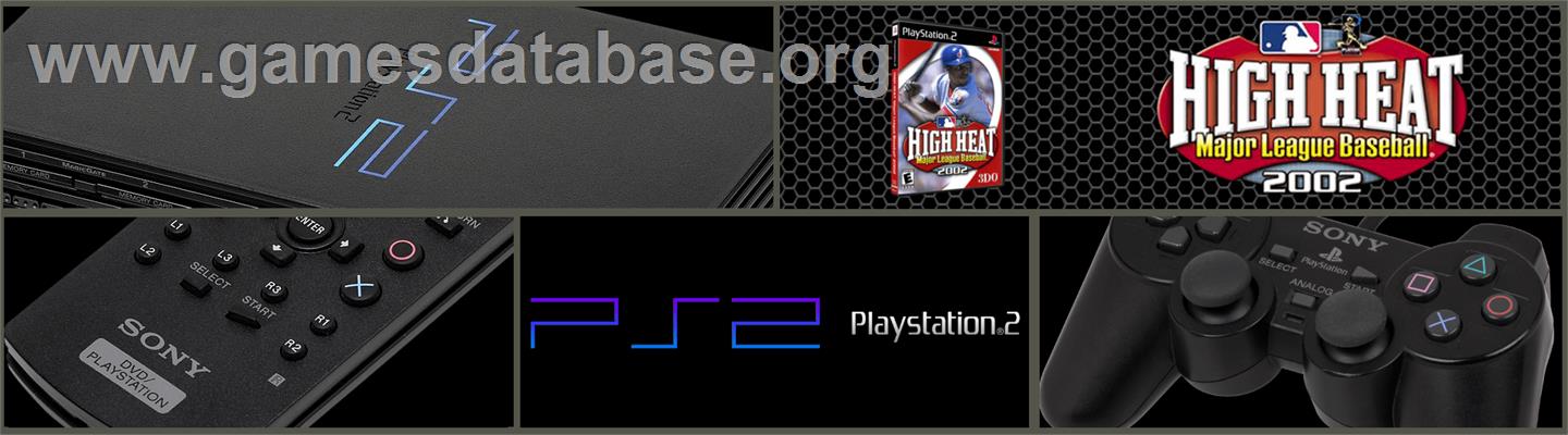 High Heat Major League Baseball 2002 - Sony Playstation 2 - Artwork - Marquee