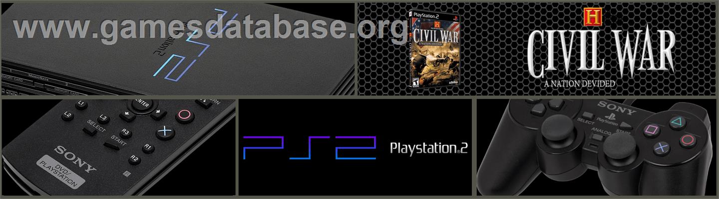 History Channel - Civil War - A Nation Divided, The - Sony Playstation 2 - Artwork - Marquee