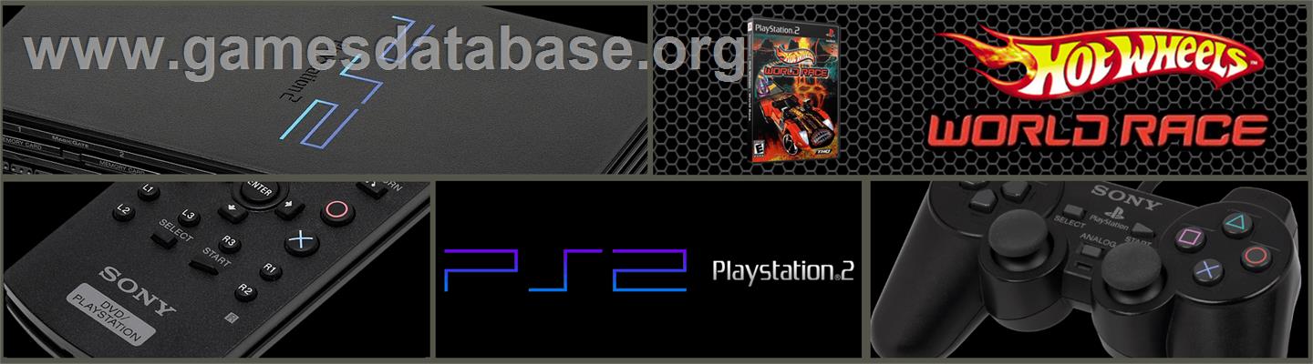 Hot Wheels - World Race - Sony Playstation 2 - Artwork - Marquee