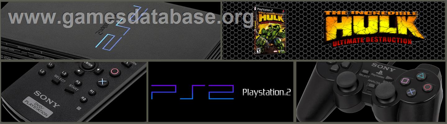 Incredible Hulk: Ultimate Destruction - Sony Playstation 2 - Artwork - Marquee