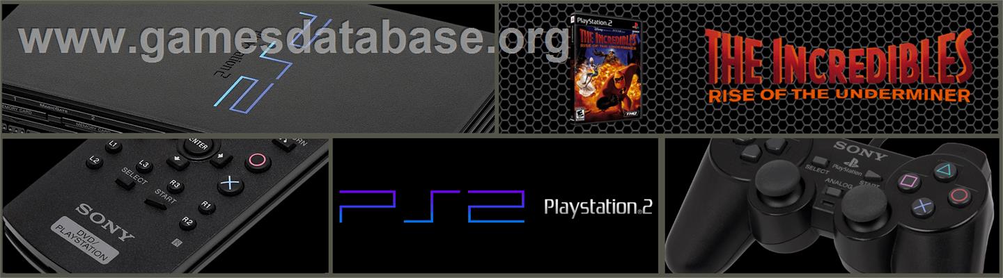 Incredibles: Rise of the Underminer - Sony Playstation 2 - Artwork - Marquee