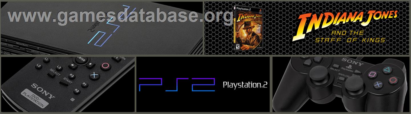 Indiana Jones And The Staff Of Kings - Sony Playstation 2 - Artwork - Marquee