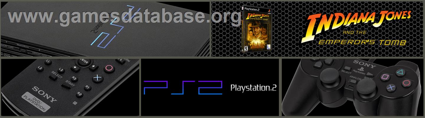 Indiana Jones and the Emperor's Tomb - Sony Playstation 2 - Artwork - Marquee