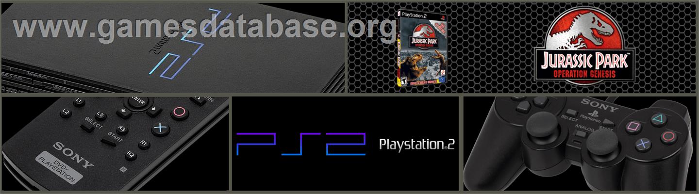 Jurassic Park - Operation Genesis - Sony Playstation 2 - Artwork - Marquee