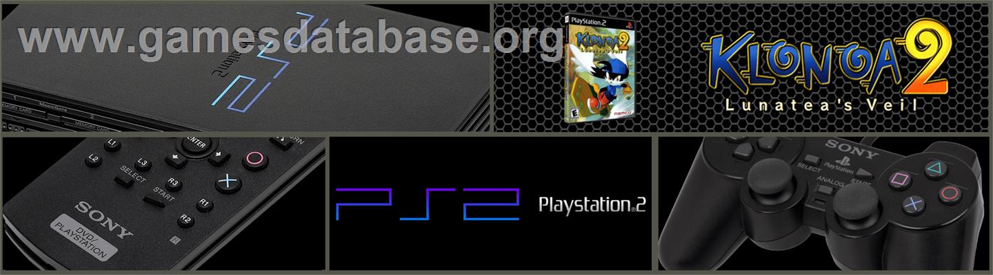 Klonoa 2 - Lunatea's Veil - Sony Playstation 2 - Artwork - Marquee