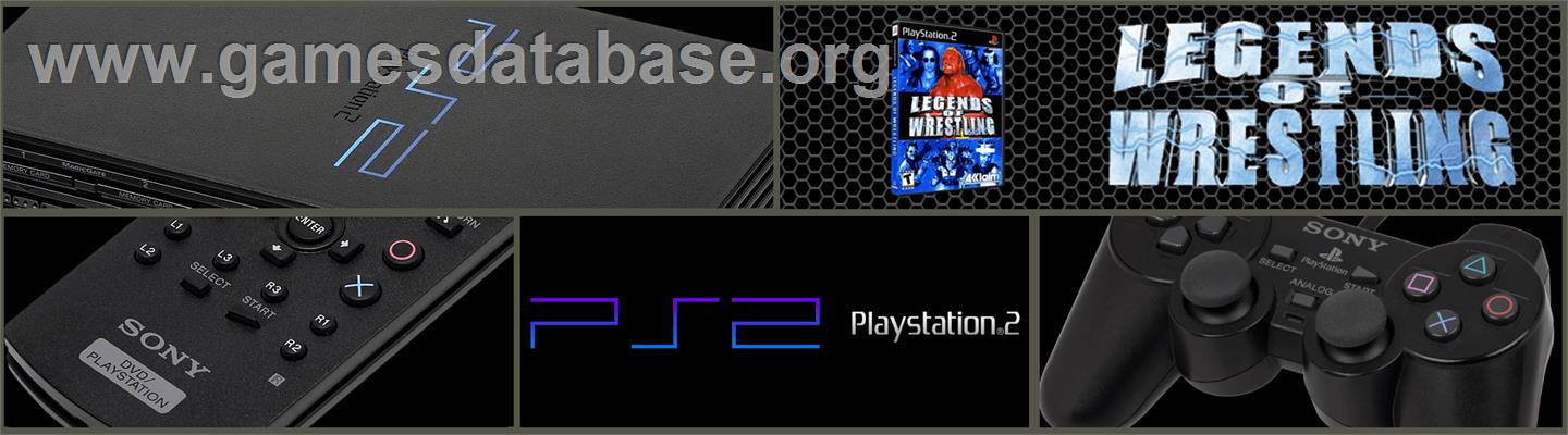 Legends of Wrestling - Sony Playstation 2 - Artwork - Marquee