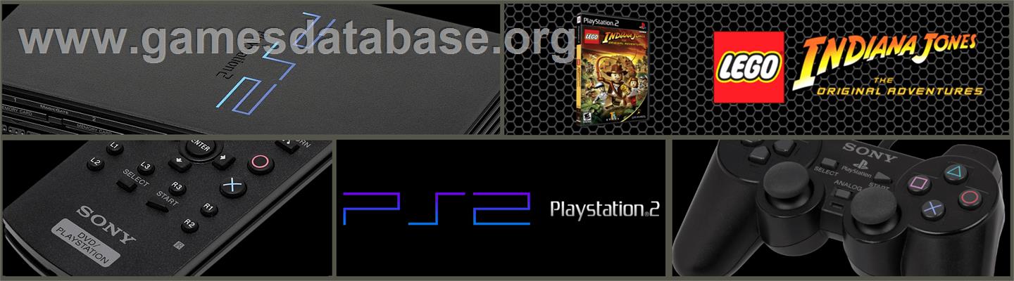 Lego Indiana Jones - The Original Adventures - Sony Playstation 2 - Artwork - Marquee