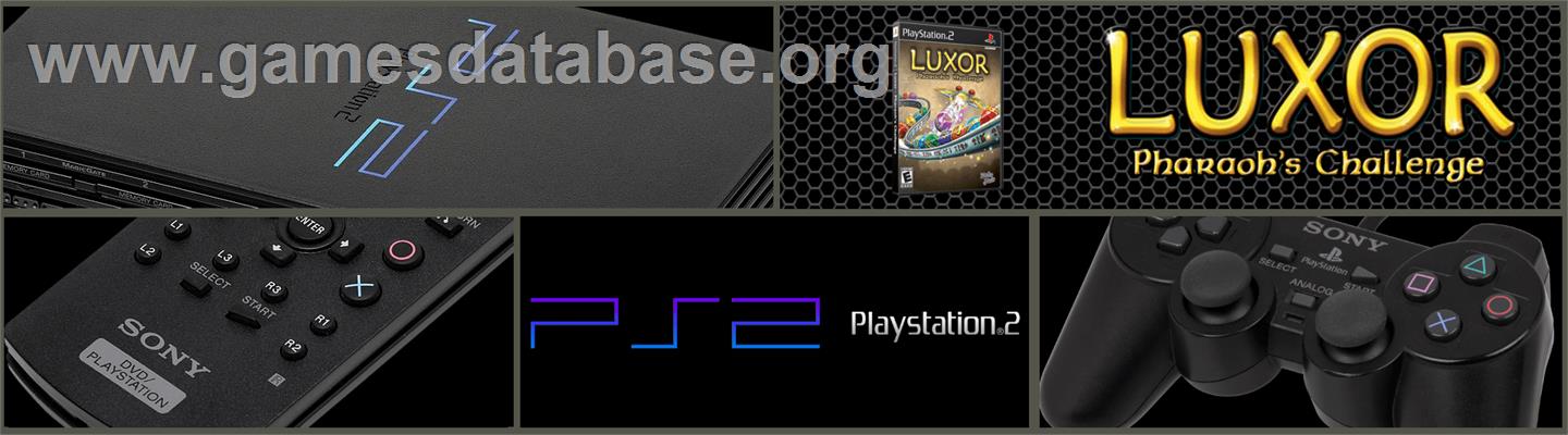 Luxor Pharaoh's Challenge - Sony Playstation 2 - Artwork - Marquee