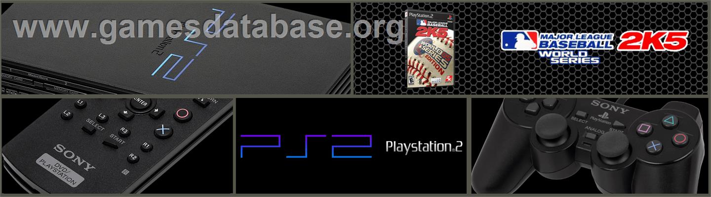 Major League Baseball 2K5 - World Series Edition - Sony Playstation 2 - Artwork - Marquee