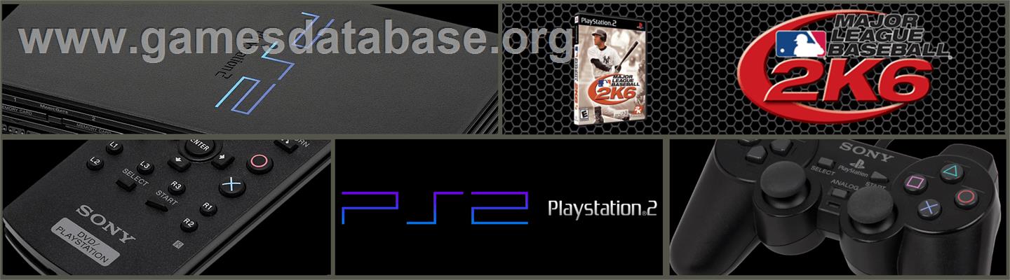 Major League Baseball 2K6 - Sony Playstation 2 - Artwork - Marquee